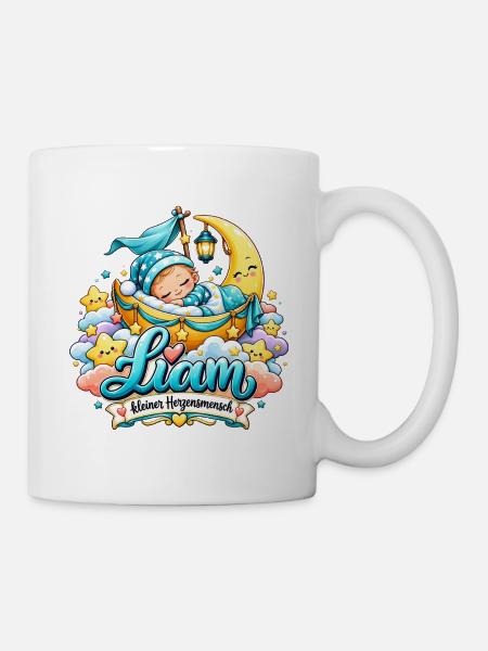 Liam KleinerHerzensmensch Mondtraum - Tasse - Weiß