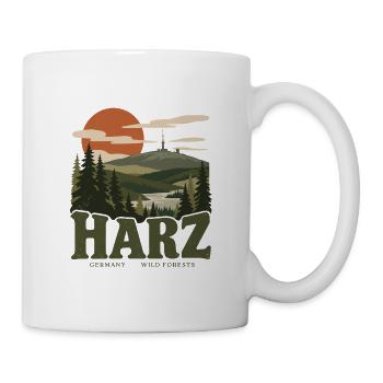 Harz Germany Wild Forests - Tasse - Weiß - Rechts