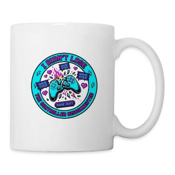 Controller getrennt Funny Rage beendet Gaming Top - Tasse - Weiß - Rechts