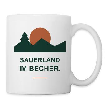 Sauerland im Becher - Tasse - Weiß - Rechts