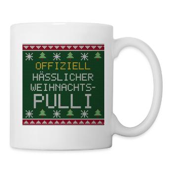 Offiziell hässlicher Weihnachtspulli Strickmuster - Tasse - Weiß - Rechts