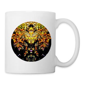 Natur Mandala  Unterwasserflora - Tasse - Weiß - Rechts