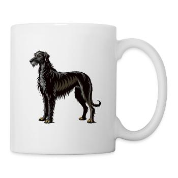 Irischer Wolfshund stehend - Tasse - Weiß - Rechts