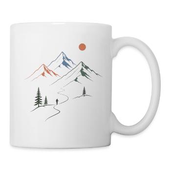 Regenbogenberg-Abenteuer - Tasse - Weiß - Rechts