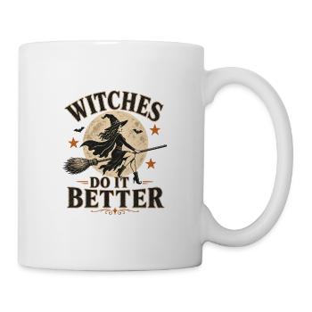 Hexen machen es besser Mondaufgang - Tasse - Weiß - Rechts