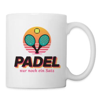 Padel Sunset Retro - Tasse - Weiß - Rechts
