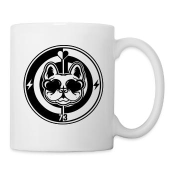 Frenchie Black & White - Tasse - Weiß - Rechts