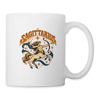 Sagittarius Reiter Schütze Sternzeichen - Tasse - Weiß - Rechts
