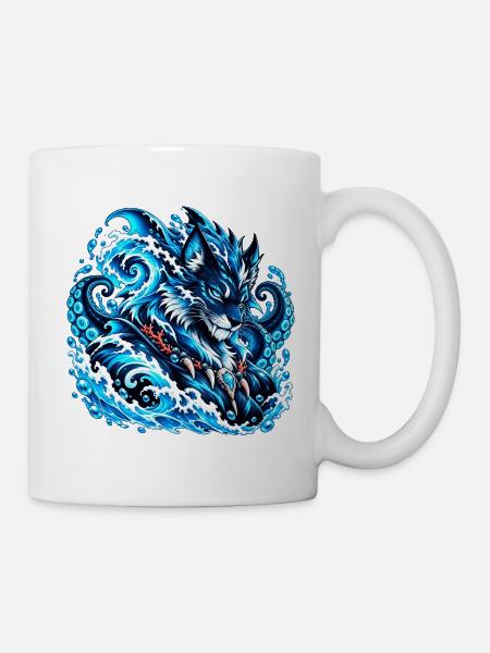 Wildtiere × Meeres- und Meeresbewohner - Tasse - Weiß