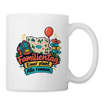Familientag Abenteuerkarte - Tasse - Weiß - Rechts