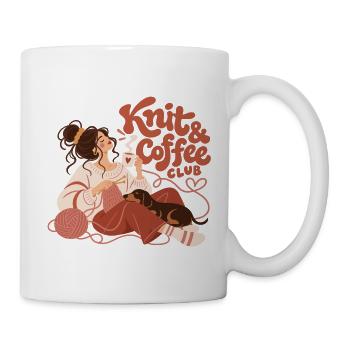 Knit & Coffee Club - Tasse - Weiß - Rechts