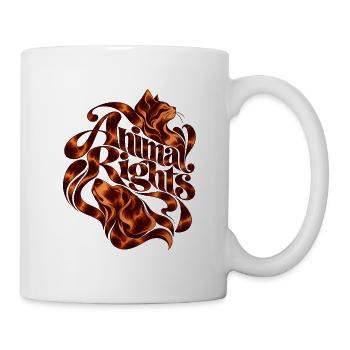 Animal Rights Dark Cats - Tasse - Weiß - Rechts