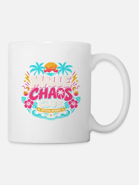 Malle Chaos Club – Sommer Party Mallorca  - Tasse - Weiß