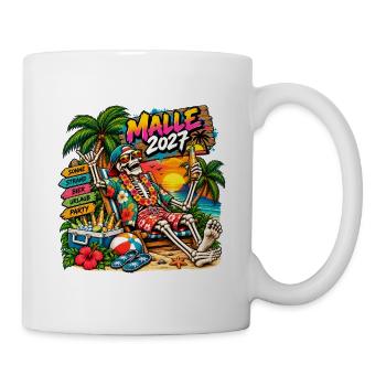 JGA Mallorca 2027 – Junggesellenabschied auf Malle - Tasse - Weiß - Rechts
