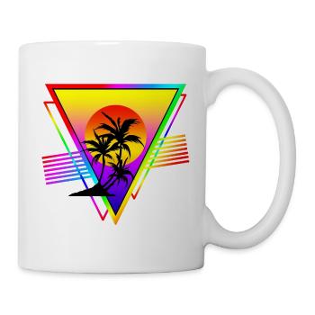 Retro Sommer - Tasse - Weiß - Rechts