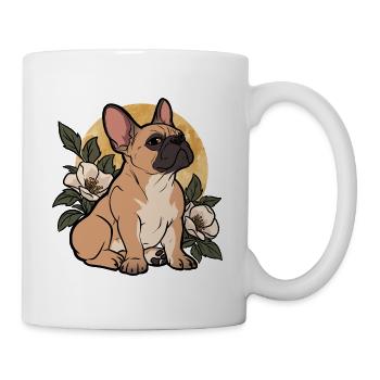 Blüten-Bulldoggen-Mondlichtblüte - Tasse - Weiß - Rechts