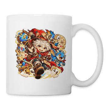 Epische Fantasy × Pop Art und Collage - Tasse - Weiß - Rechts