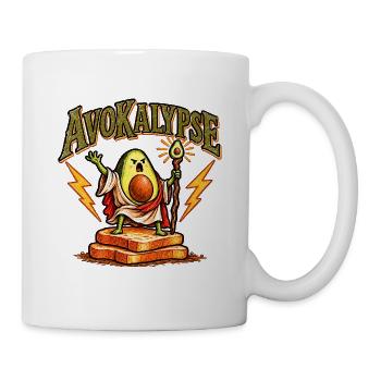 Avocado Apokalypse Motiv - Tasse - Weiß - Rechts
