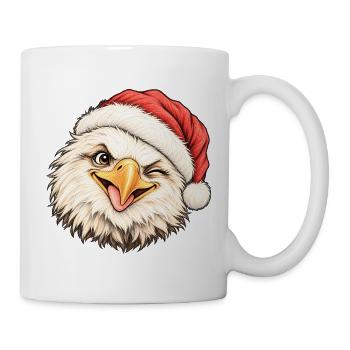 Niedlicher Winterurlaub des Weißkopfseeadlers - Tasse - Weiß - Rechts