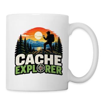 Cache Explorer - Tasse - Weiß - Rechts