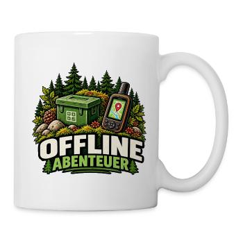 Offline Abenteuer - Tasse - Weiß - Rechts