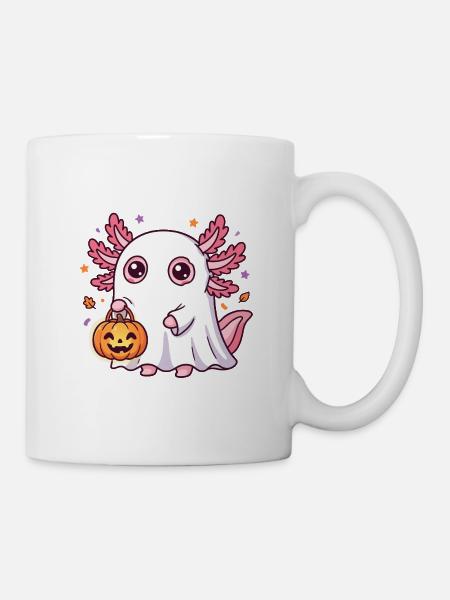 Geist-Axolotl - Tasse - Weiß