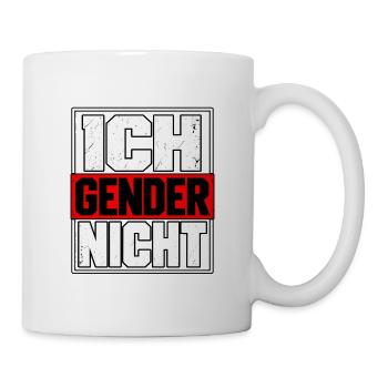 Ich gender nicht – Statement Spruch - Tasse - Weiß - Rechts