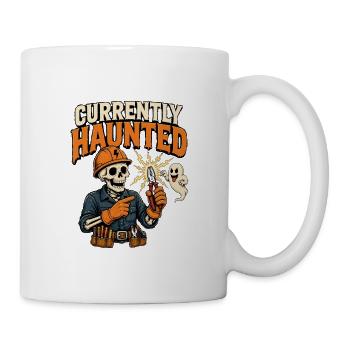 Derzeit verflucht – lustiger Halloween-Elektriker - Tasse - Weiß - Rechts
