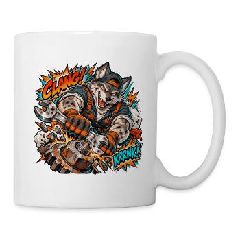 Wildtiere × Handwerke und Berufe - Tasse - Weiß - Rechts