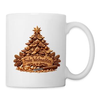 Weihnachtsgeschenk für Schreiner & Tischler - Tasse - Weiß - Rechts