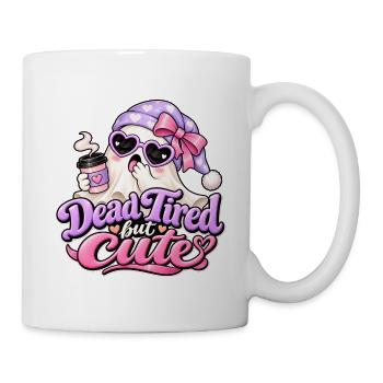 Dead Tired but Cute Halloween - Tasse - Weiß - Rechts