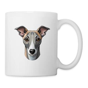 Whippet Dog - Tasse - Weiß - Rechts