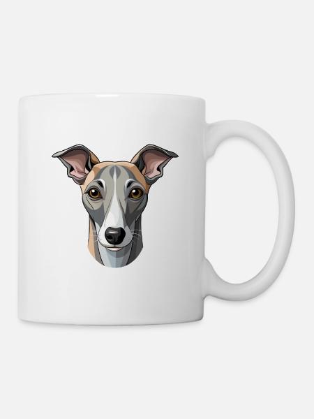 Whippet Dog - Tasse - Weiß