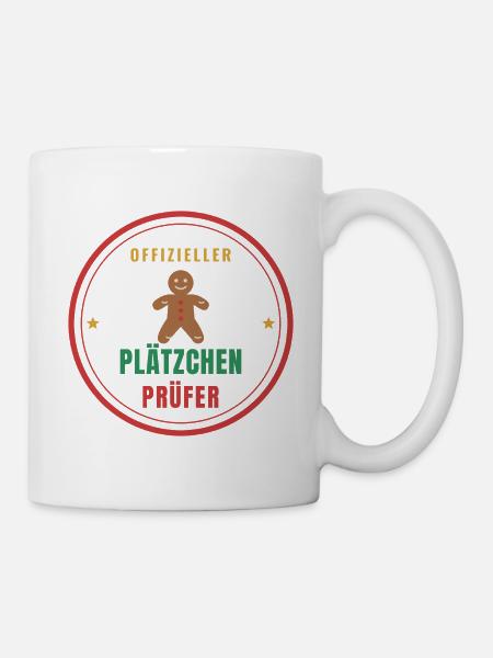 Offizieller Plätzchen-Prüfer – Weihnachten - Tasse - Weiß