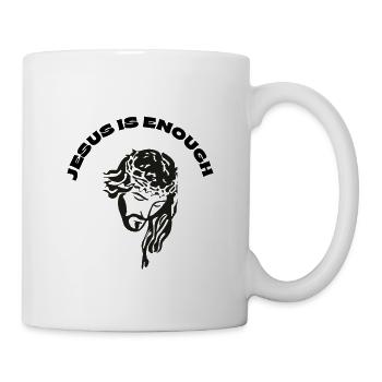 Jesus ist genug christliches Glaubensdesign - Tasse - Weiß - Rechts