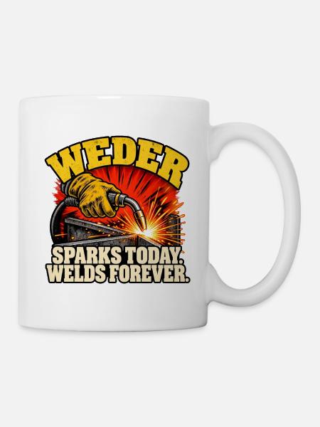 Schweißfunken für immer - Tasse - Weiß