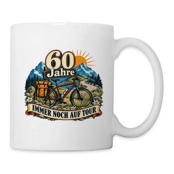 60 Jahre Immer Noch Auf Tour - Tasse - Weiß - Rechts