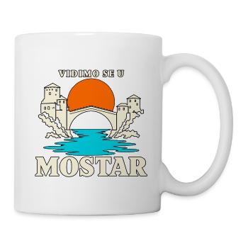 Mostar – Vidimo se u – Stari Most - Tasse - Weiß - Rechts