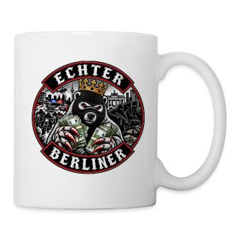 Echter Berliner König des Blocks - Tasse - Weiß - Rechts