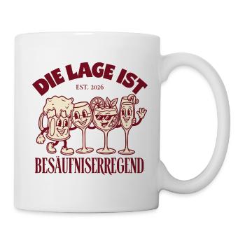 Getränkequartett mit trockenem Spruch - Tasse - Weiß - Rechts