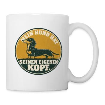 Dackel - Die haben richtig Persönlichkeit - Tasse - Weiß - Rechts