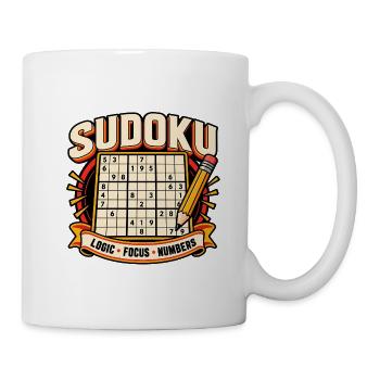 Sudoku-Logikzahlen - Tasse - Weiß - Rechts