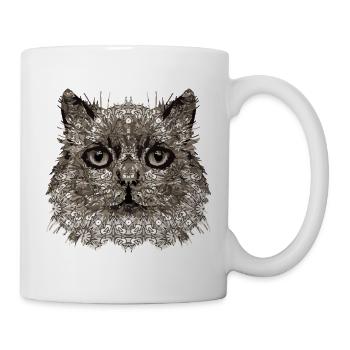 Katze - Tasse - Weiß - Rechts