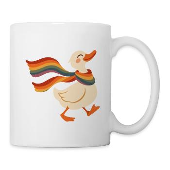 Rainbow Duck Pride - Tasse - Weiß - Rechts