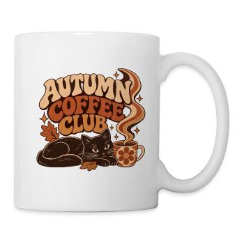 Autumn Coffee Club - Tasse - Weiß - Rechts