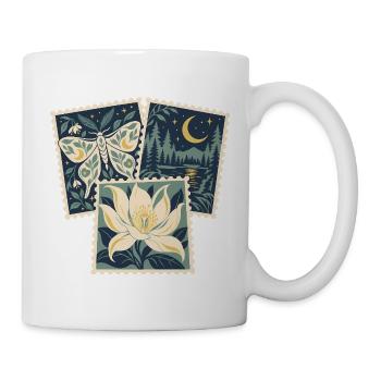 Moonlit Forest Lotus Stempel-Set - Tasse - Weiß - Rechts