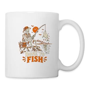 Knochen zu Fisch - Tasse - Weiß - Rechts