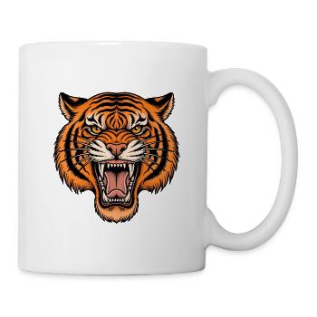 Roaring Tiger Emblem - Tasse - Weiß - Rechts