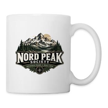 Nord Peak Gesellschaft Logo - Tasse - Weiß - Rechts