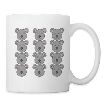 Süßes Koala-Gesicht - Tasse - Weiß - Rechts